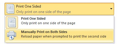 چاپ دو طرف کاغذ در Word